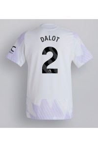 Fotbalové Dres Manchester United Diogo Dalot #2 Venkovní Oblečení 2025-26 Krátký Rukáv